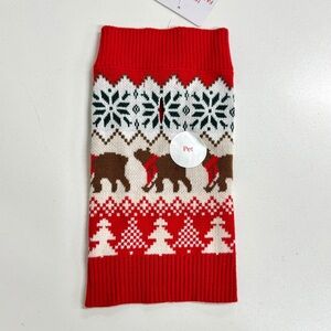 Holiday Lane Festive Christmas Winter Small Dog Sweater